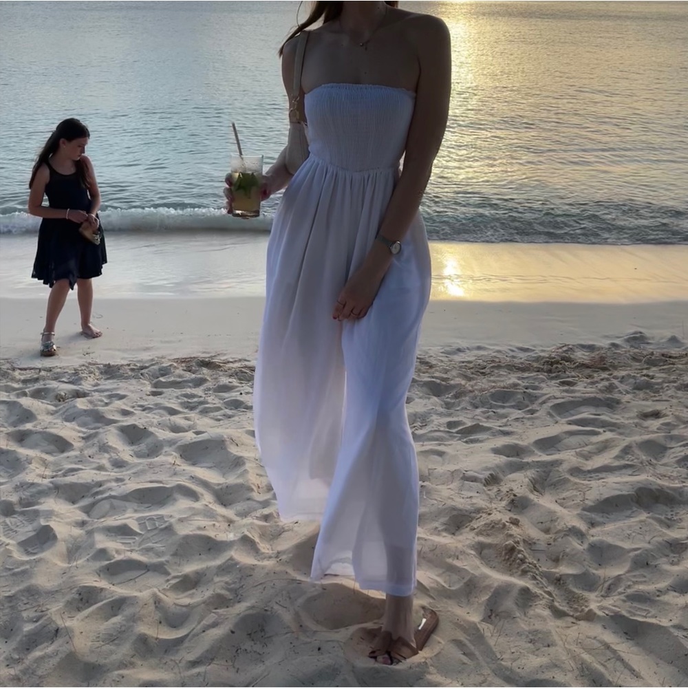 Tube sleeveless jumpsuit